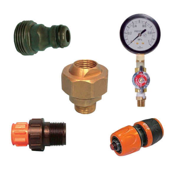ワンタッチ継手、球面自在継手、フラッシングバルブ、圧力計